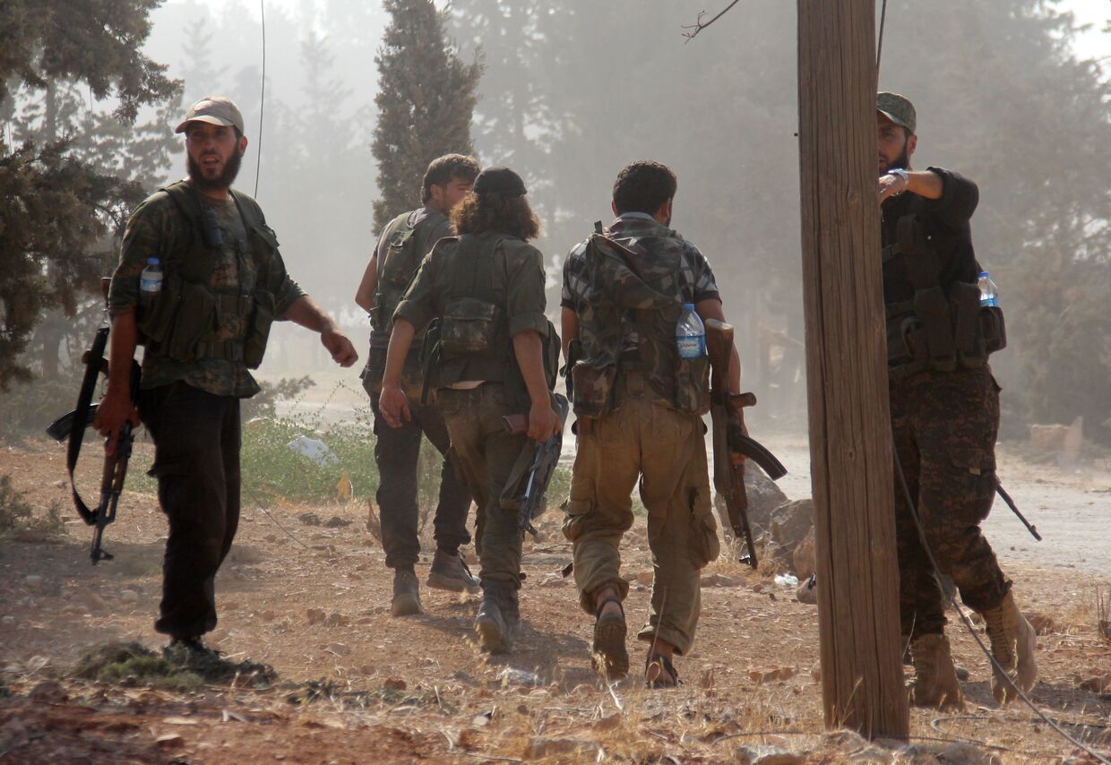 Бойцы «Джебхат Фатах аш-Шам» в Алеппо