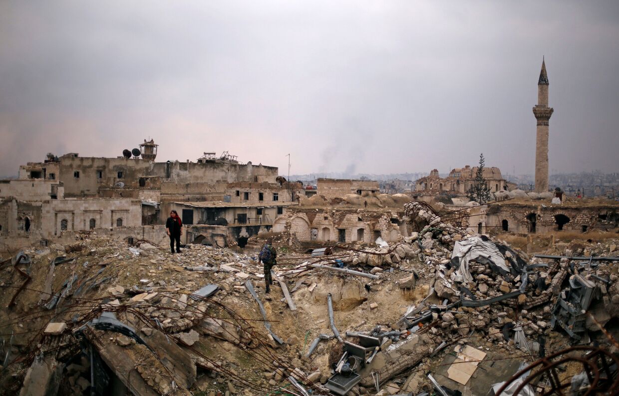 Руины в Алеппо