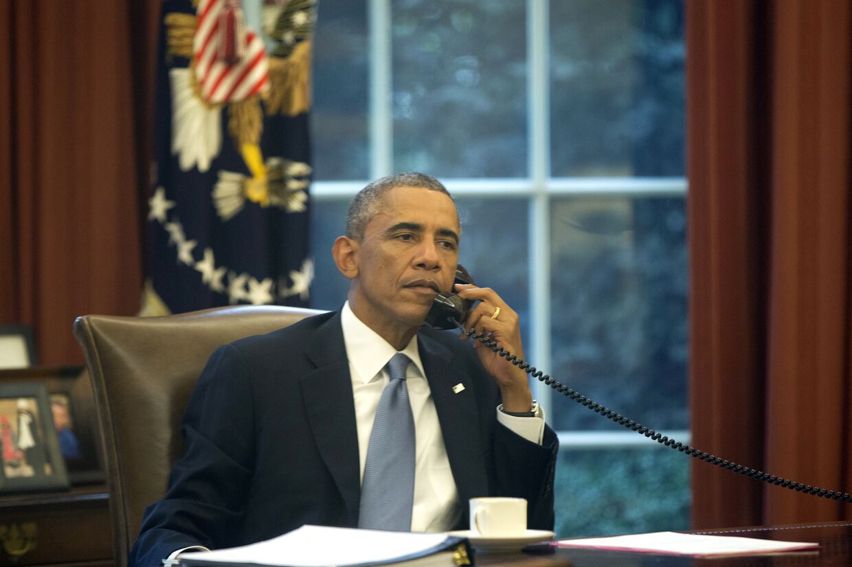 Президент США Барак Обама в Белом доме в Вашингтоне