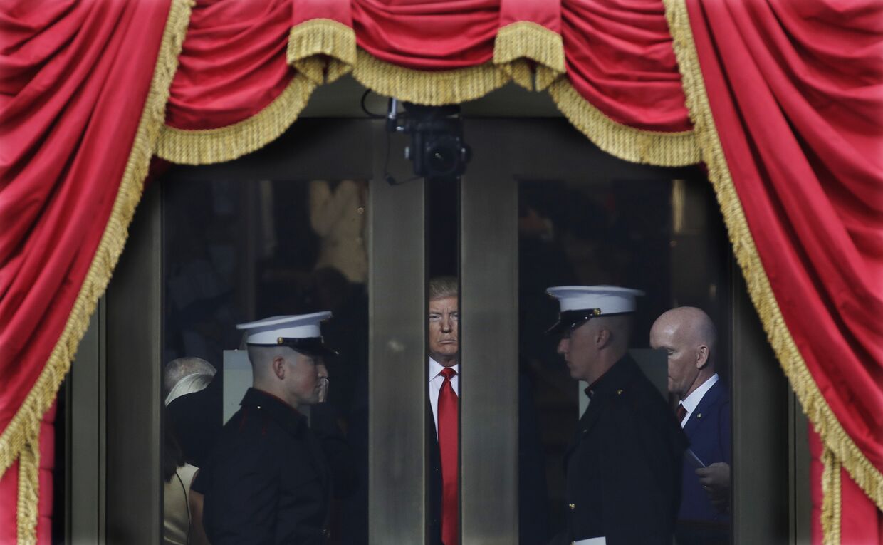 Президент США Дональд Трамп на церемонии инаугурации