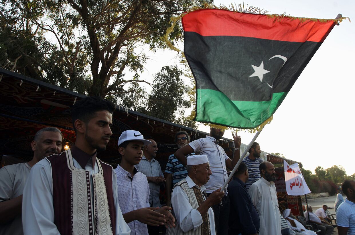 Акции протеста во время демонстрации в Бенгази