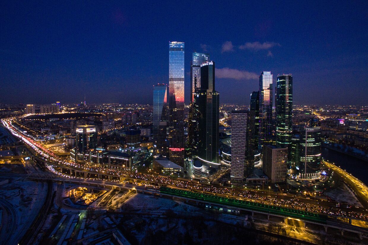 Вид на Московский международный деловой центр «Москва-Сити»