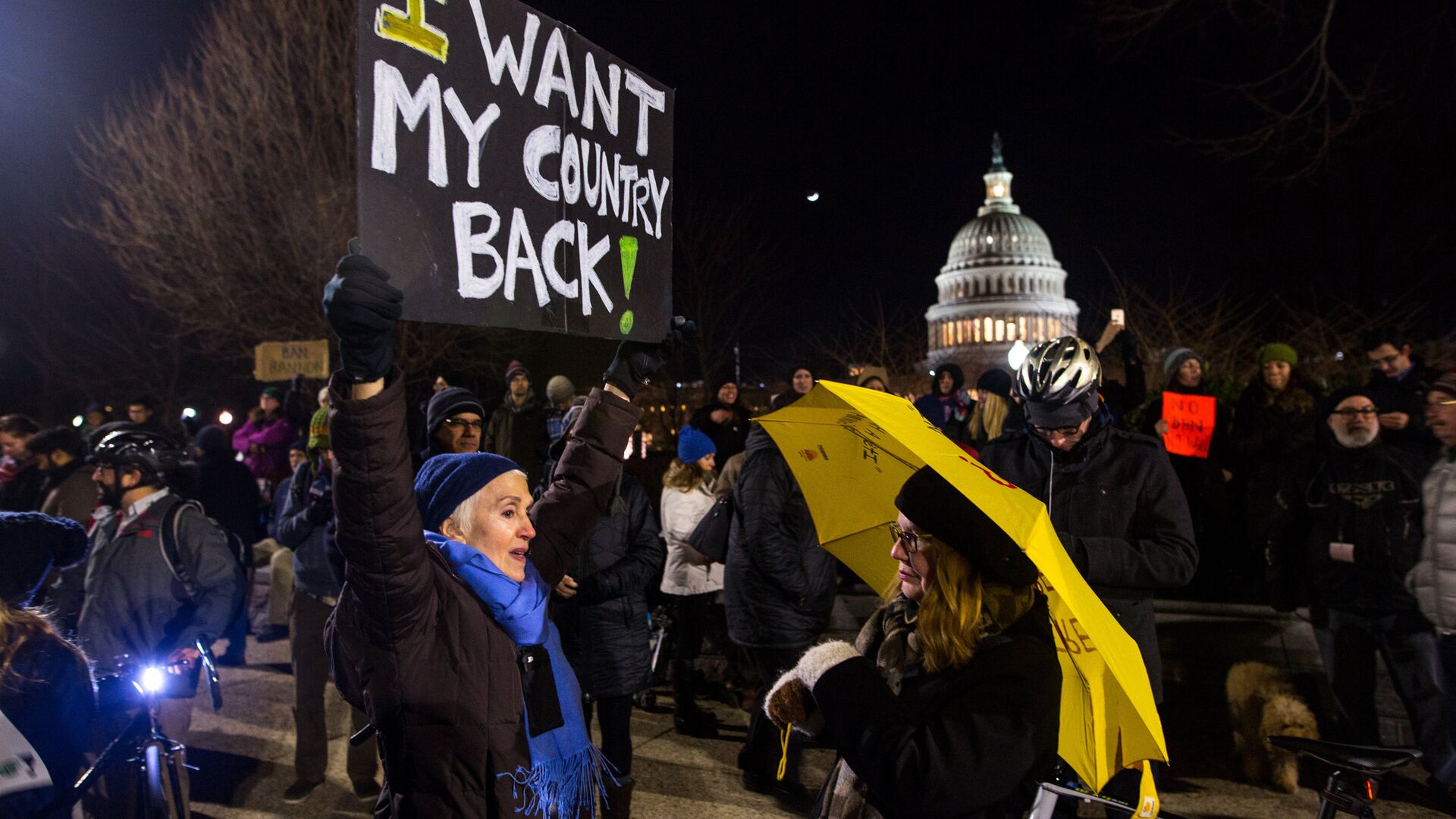 Участники митинга против указа президента США Дональда Трампа об эмигрантах в Вашингтоне - ИноСМИ, 1920, 02.12.2025