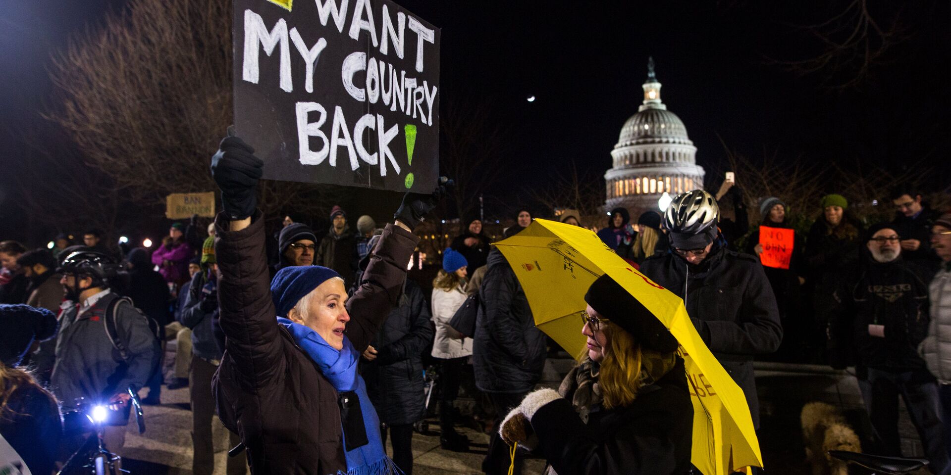 Участники митинга против указа президента США Дональда Трампа об эмигрантах в Вашингтоне - ИноСМИ, 1920, 02.12.2025