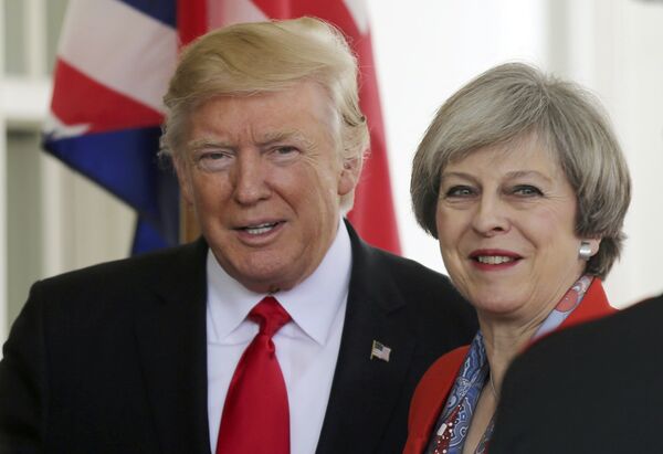 Президент США Дональд Трамп и премьер-министр Великобритании Тереза Мэй Президент США Дональд Трамп и премьер-министр Великобритании Тереза Мэй