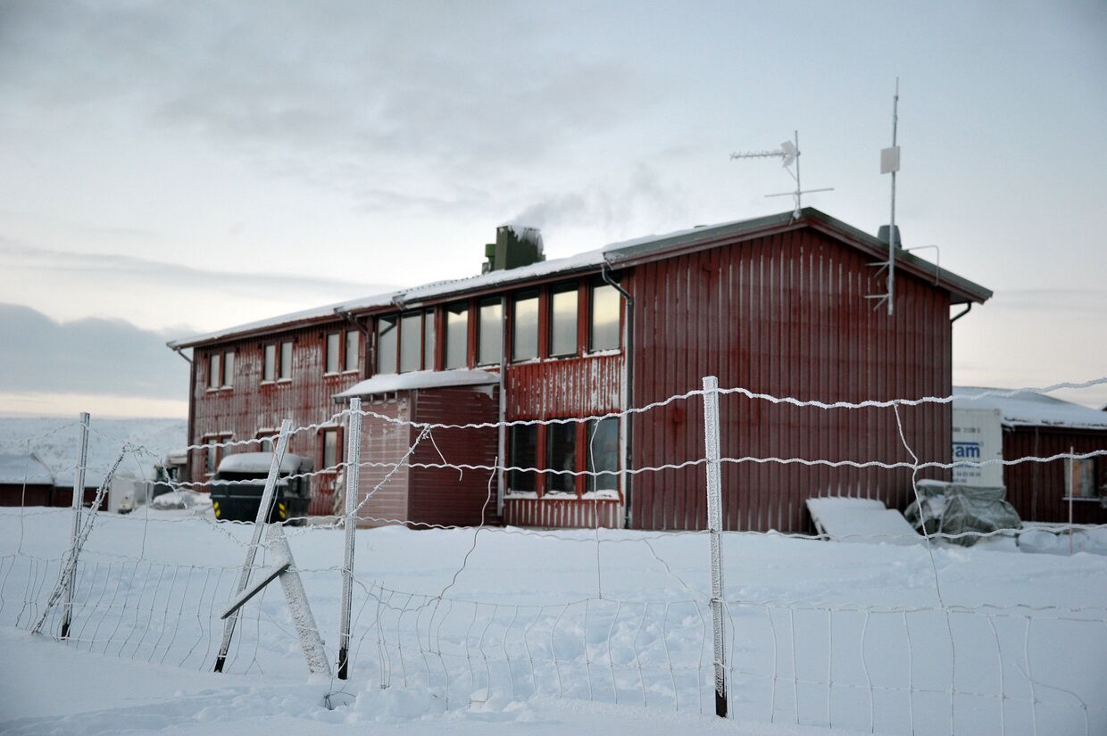 Лагерь для беженцев в районе города Киркенес на севере Норвегии