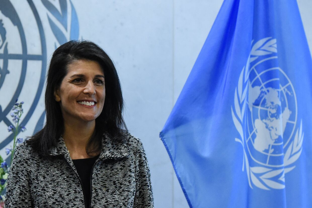 Постоянный представитель США при ООН Никки Хейли. 27 января 2017 года