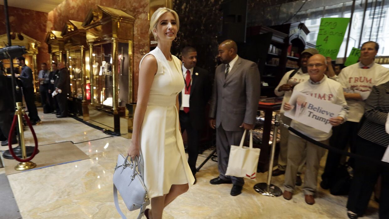Иванка Трамп в вестибюле Trump Tower, Нью-Йорк, США. 16 июня 2015