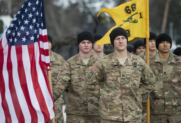Военнослужащие армии США прибыли в Литву Военнослужащие армии США прибыли в Литву