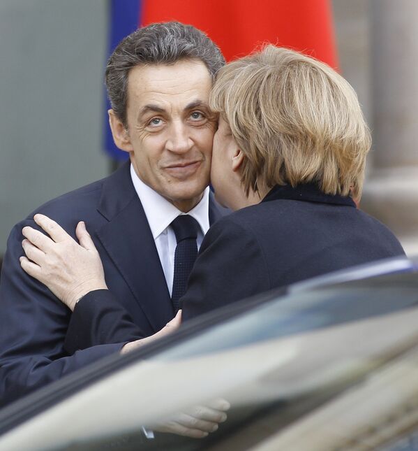 Президент Франции Николя Саркози и канцлер Германии Ангела Меркель, архивное фото
