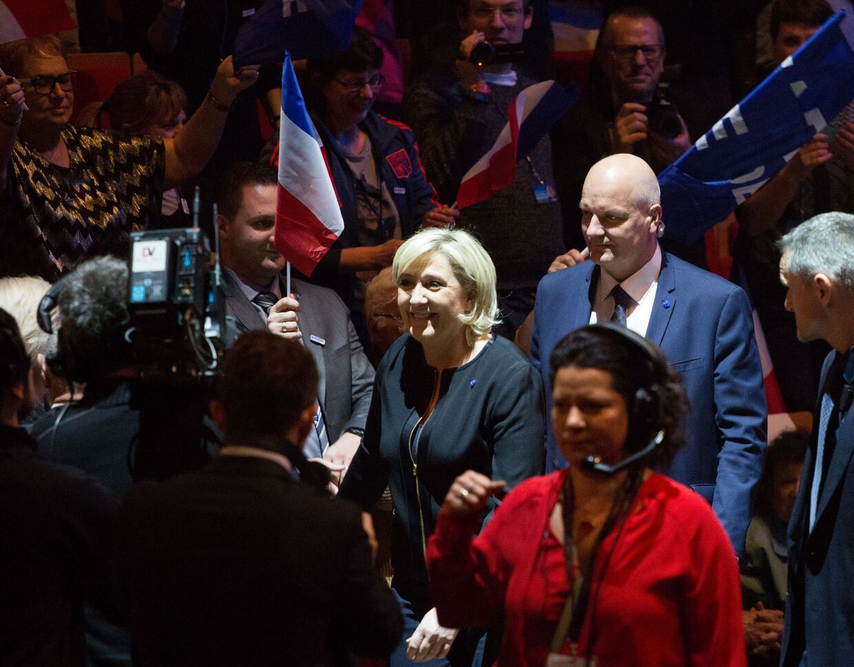 Кандидат на пост президента Франции Марин Ле Пен