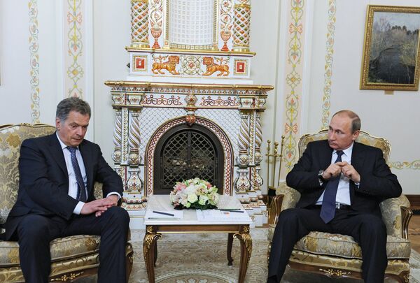 Президент РФ В.Путин встретился с президентом Финляндии С.Ниинистё Президент РФ В.Путин встретился с президентом Финляндии С.Ниинистё