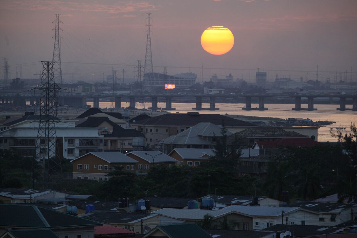 Закат в Лагосе, Нигерия
