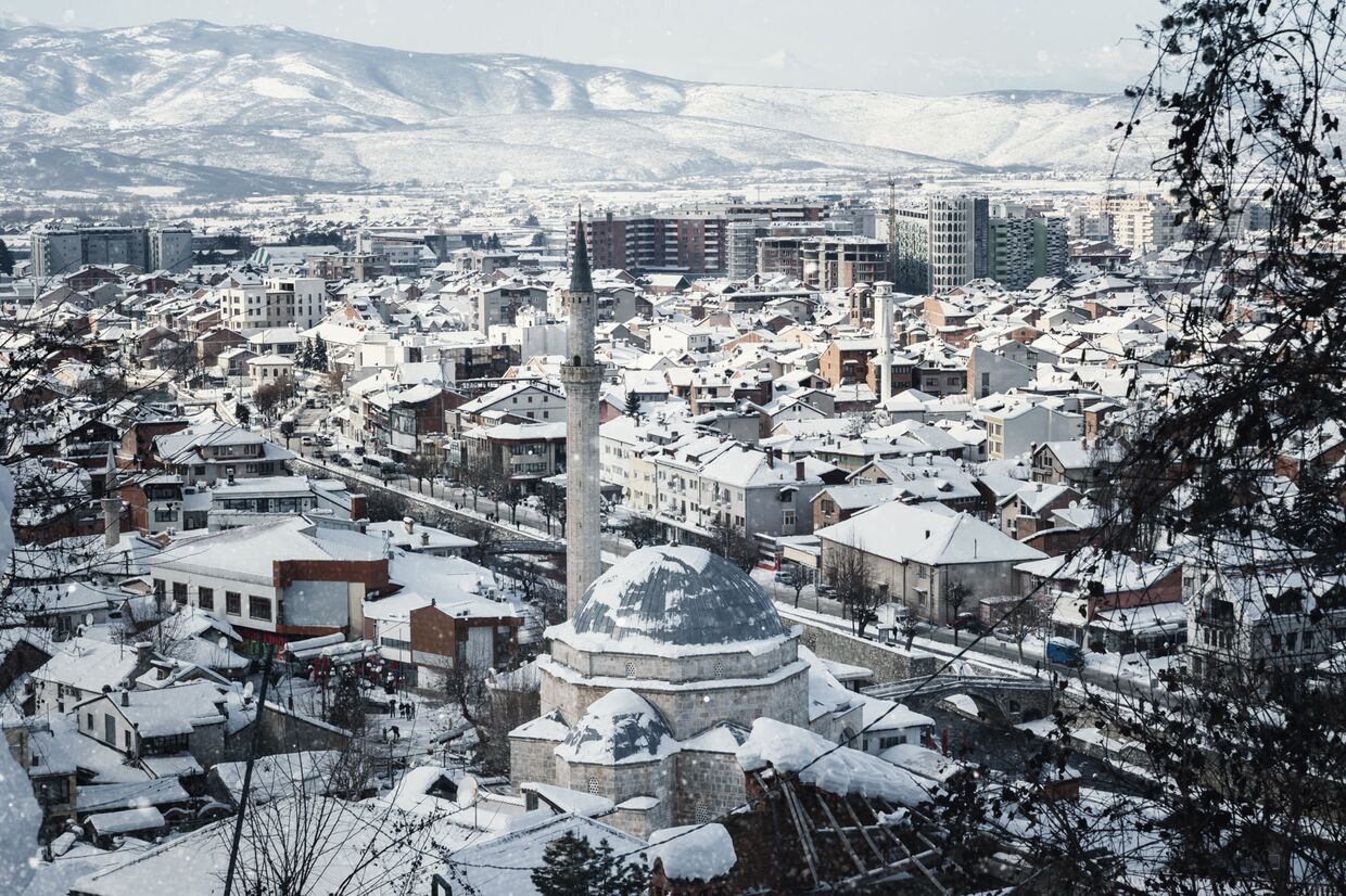 Панорама города Признен, Косово
