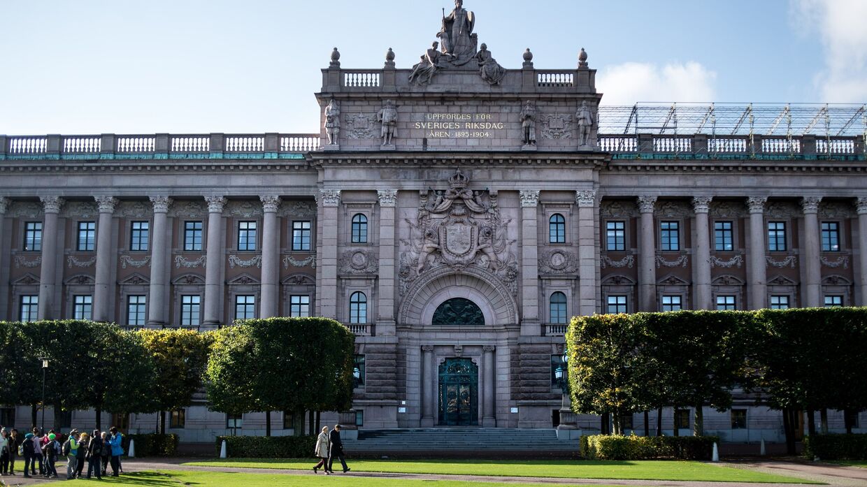 Здание парламента Швеции в Стокгольме