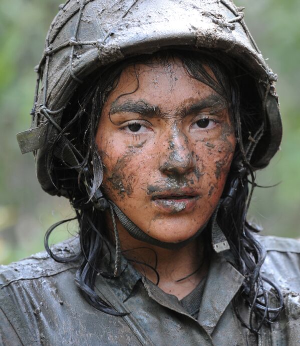 Военнослужащая в Колумбии