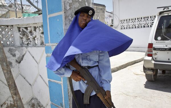 Сомалийская военнослужащая