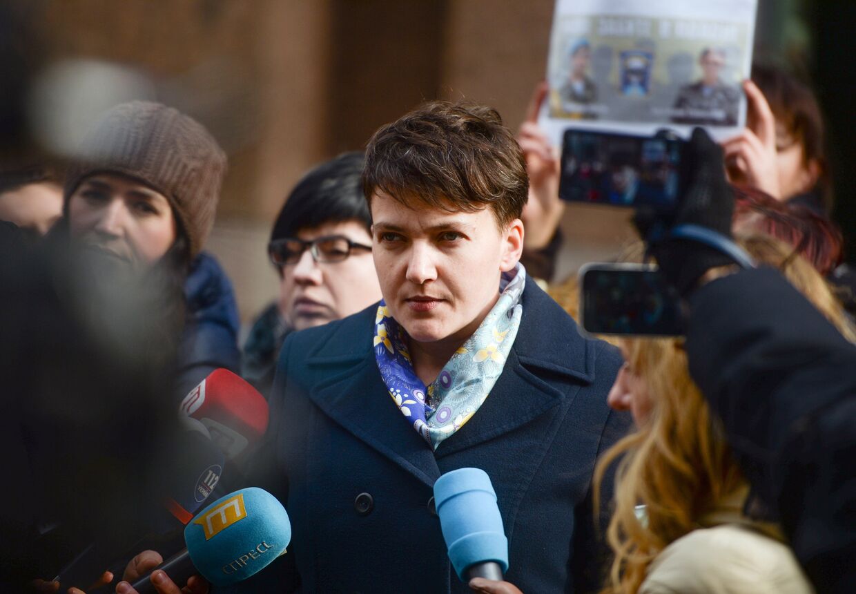 Внефракционный депутат Верховной рады Украины Надежда Савченко