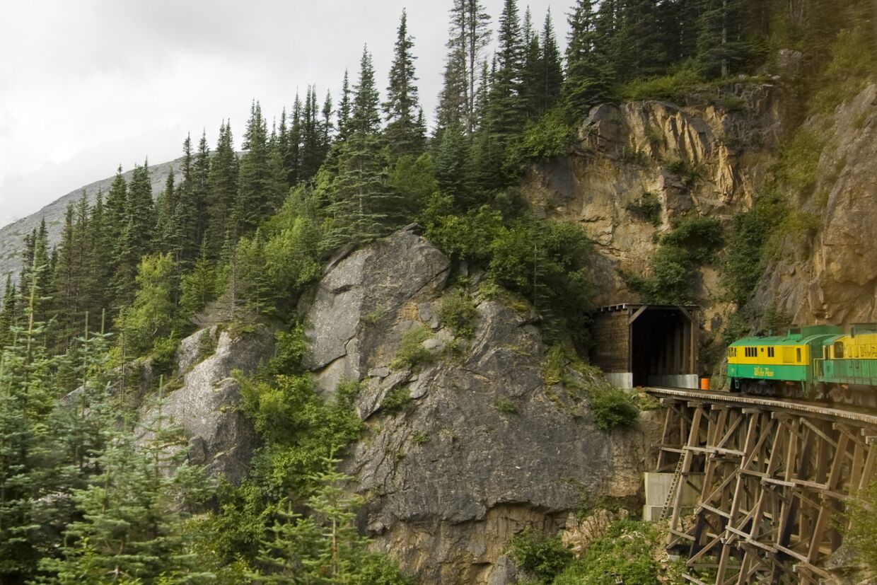 Железнодорожный тоннель на Аляске