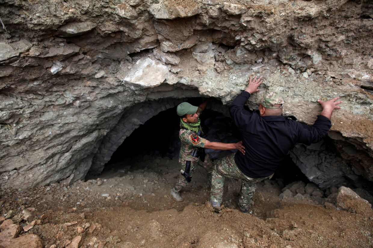 Секретная подземная база боевиков ИГИЛ