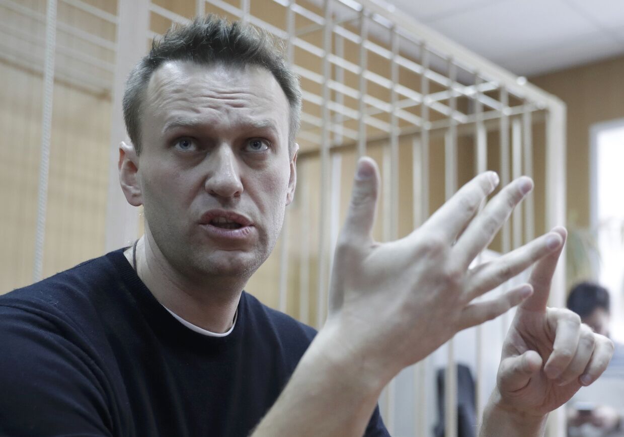 Алексей Навальный на заседании Тверского районного суда города Москвы
