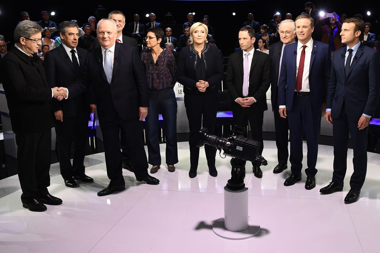Предвыборные дебаты на французском телеканале