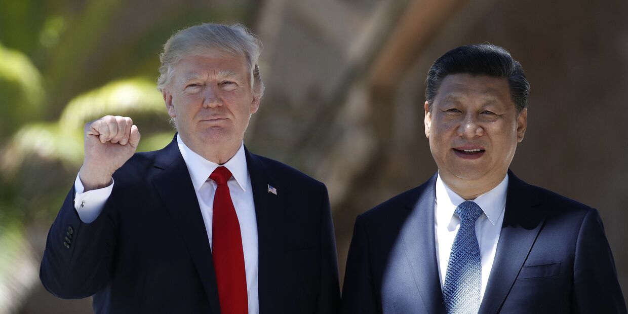 Президент США Дональд Трамп и председатель КНР Си Цзиньпин