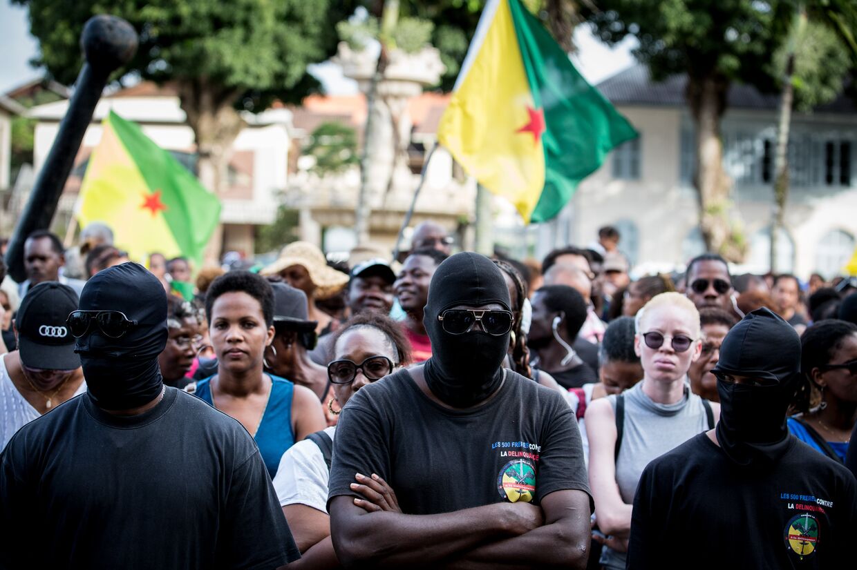 Акция протеста во Французской Гвиане