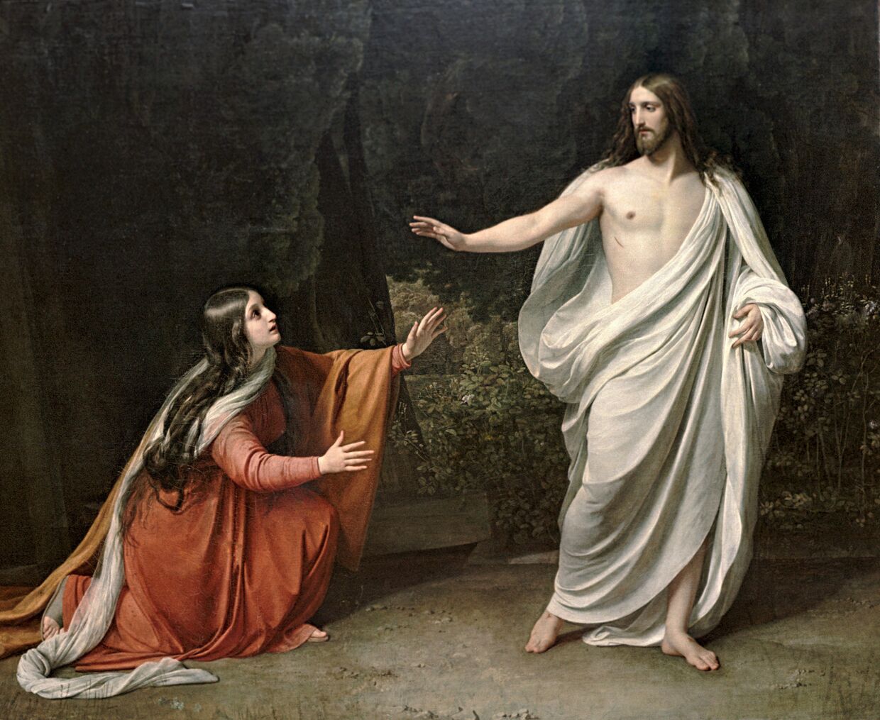 Картина Александра Иванова «Явление Христа Марии Магдалине после Воскресения»