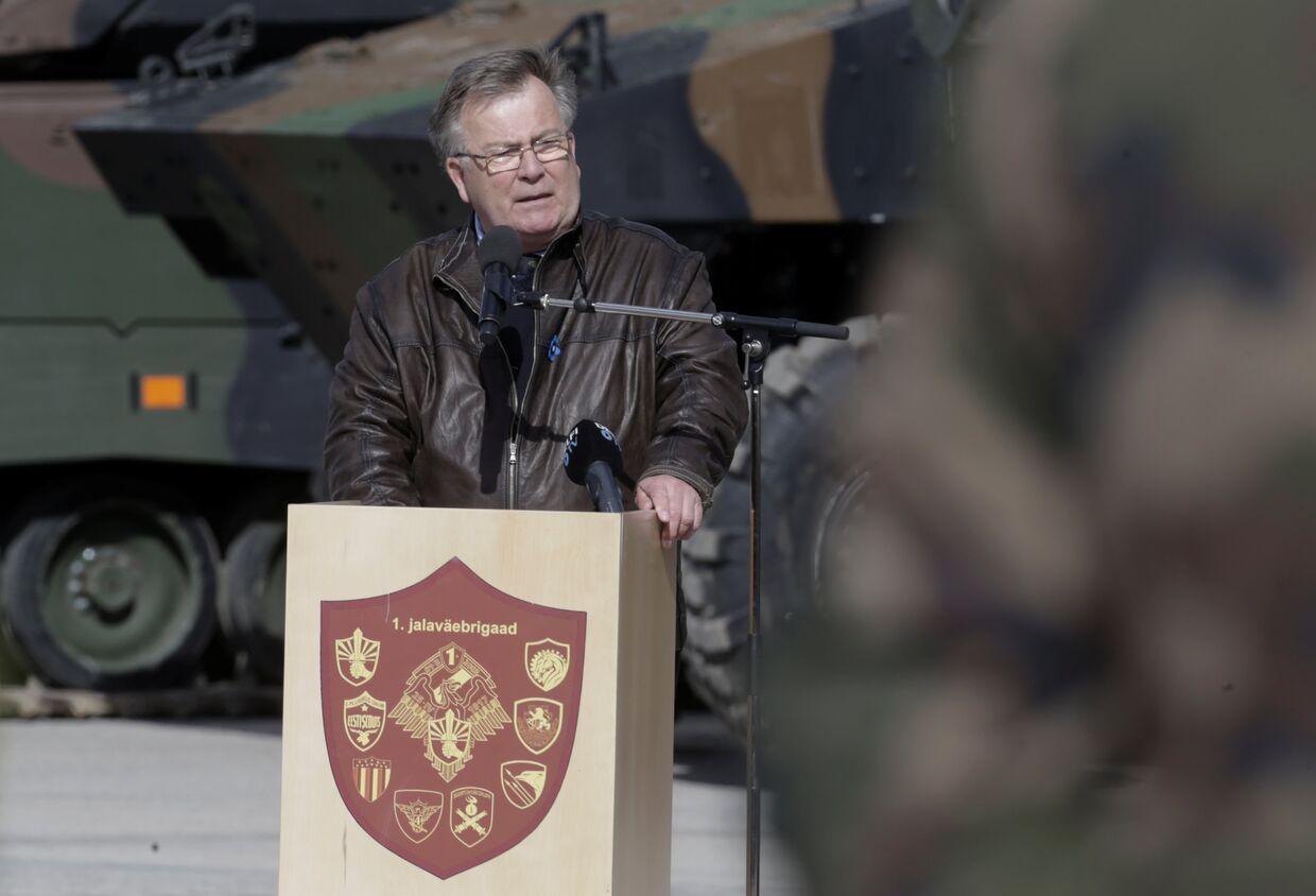 20 апреля 2017. Министр обороны Дании Клаус Йорт Фредериксен в Эстонии