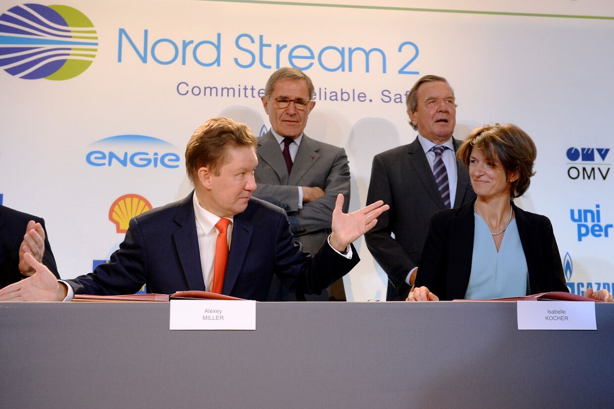 Подписание соглашения о финансировании Северного потока-2 между Nord Stream 2 AG и европейскими партнерами в Париже
