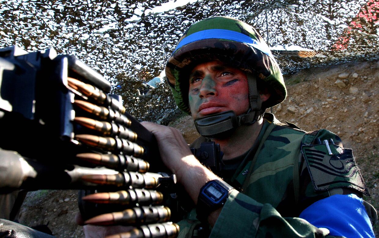 Солдат турецкой армии во время учений