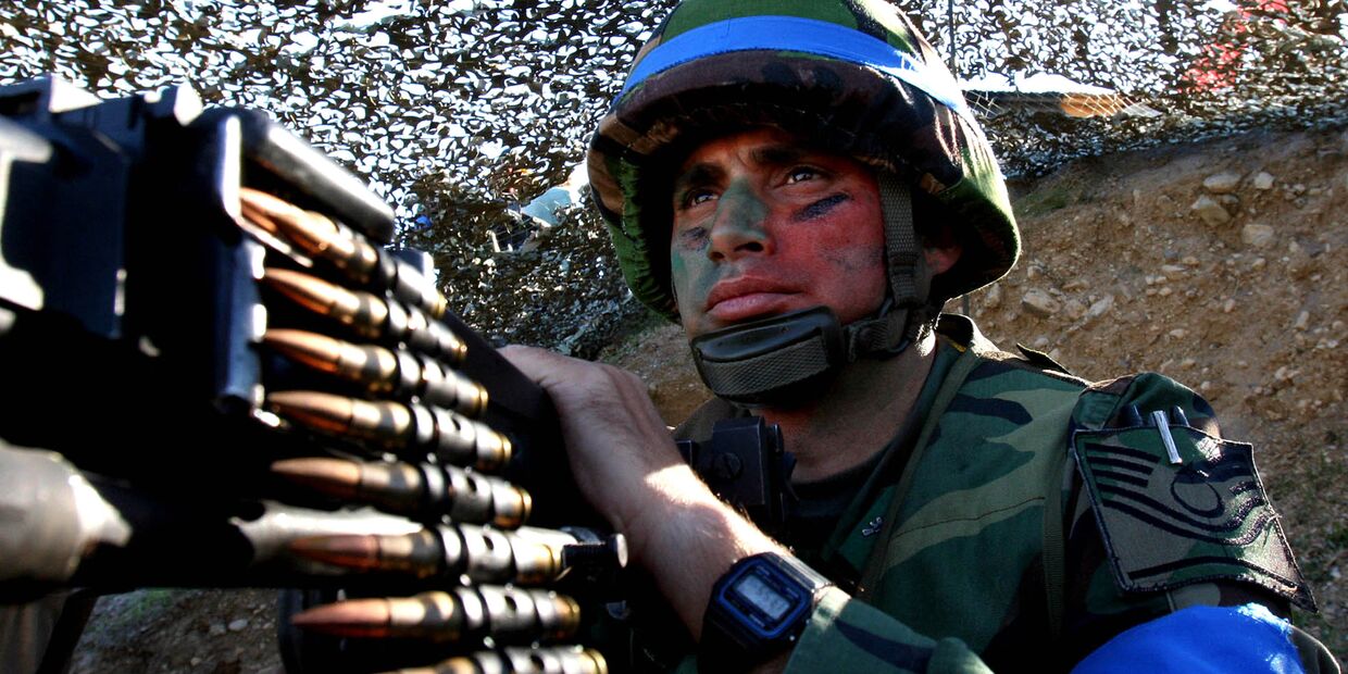 Солдат турецкой армии во время учений