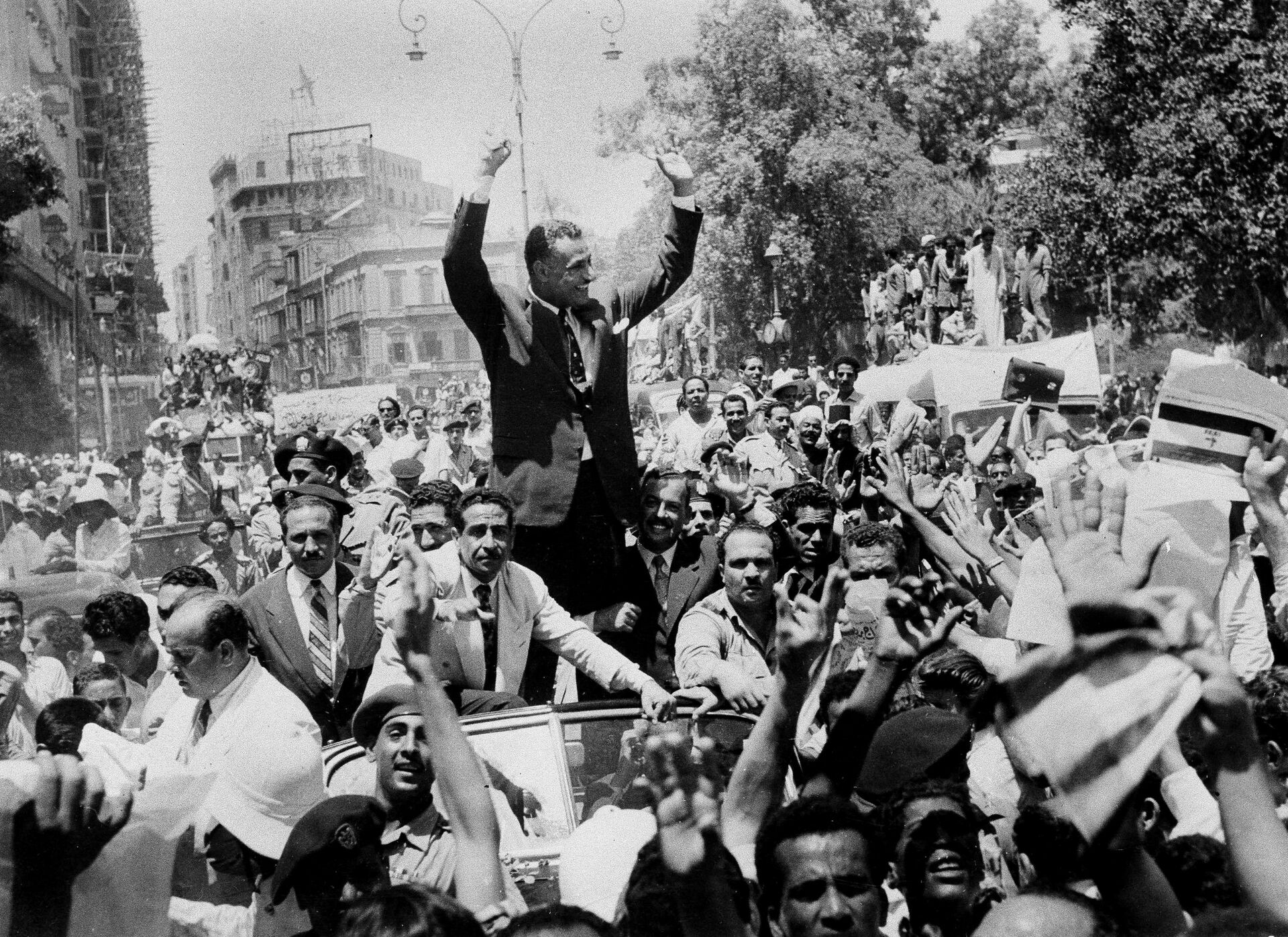 Президент Египта Гамаль Абдель Насер в Каире. 1956 год  - ИноСМИ, 1920, 09.10.2021