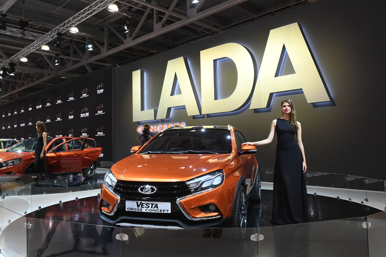 Автомобиль LADA Vesta на Московском международном автомобильном салоне-2016
