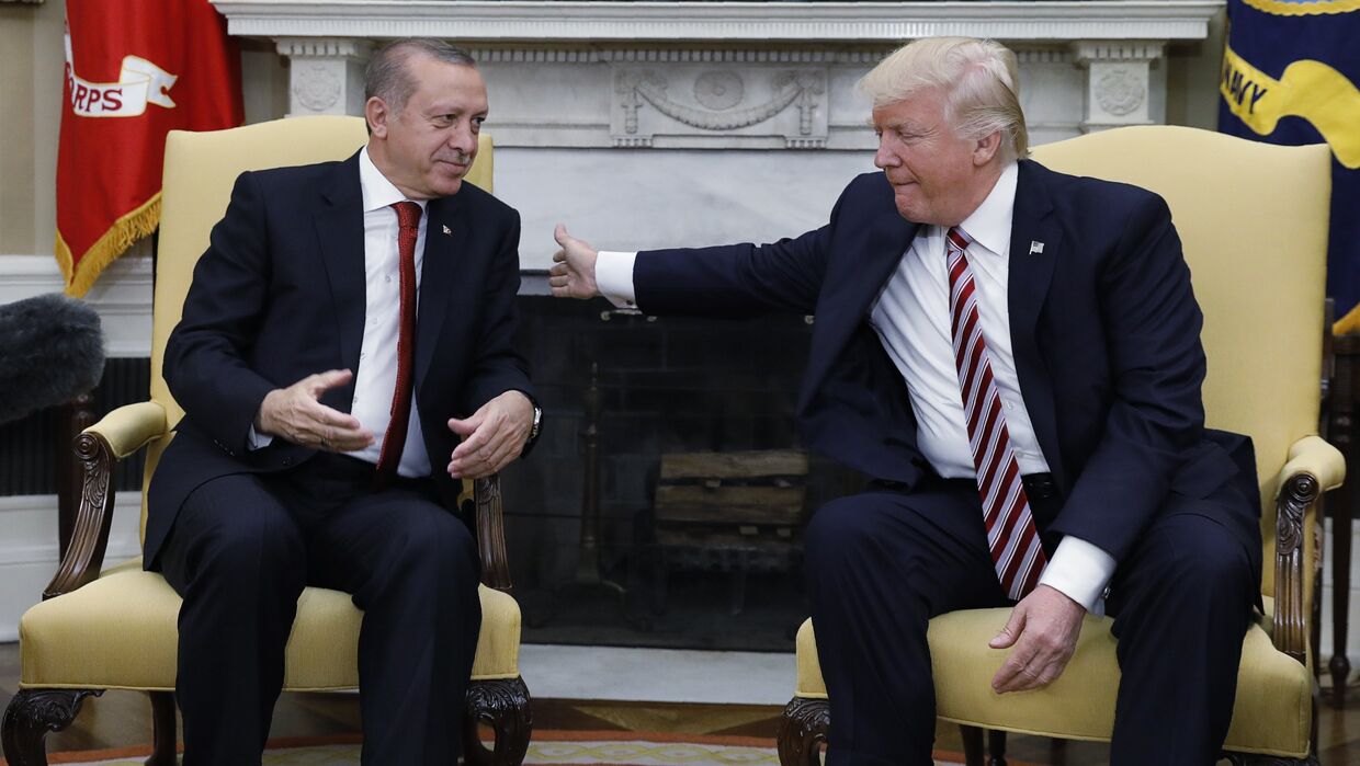 Встреча президента США Дональда Трампа и президента Турции Реджепа Эрдогана в Вашингтоне