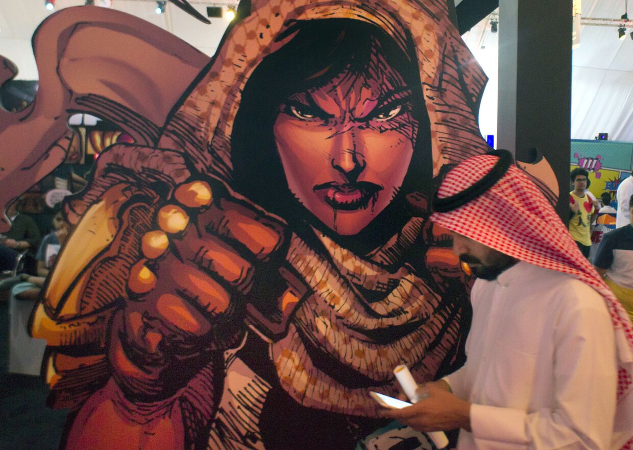 Изображение саудовской женщины супергероя