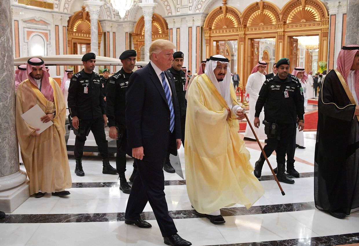 Президент США Дональд Трамп и король Саудовской Аравии Салман ибн Аль-Сауд