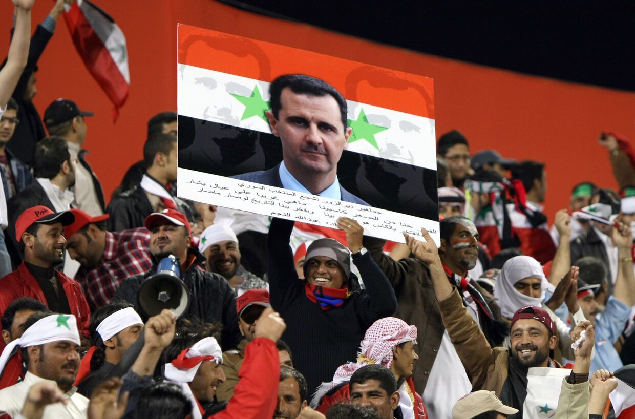 Портрет президента Сирии Башар Асад