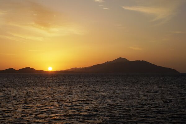 Восход солнца на острове Тиран в Красном море Восход солнца на острове Тиран в Красном море