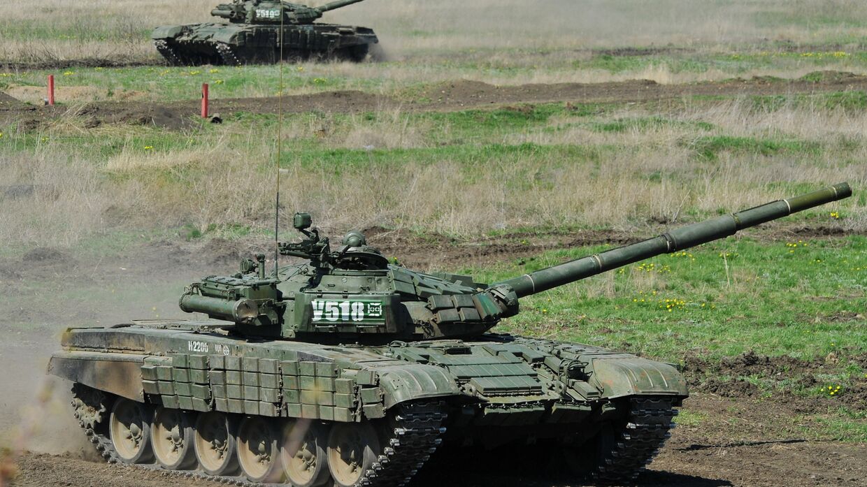 Танковые учения в Ростове-на-Дону