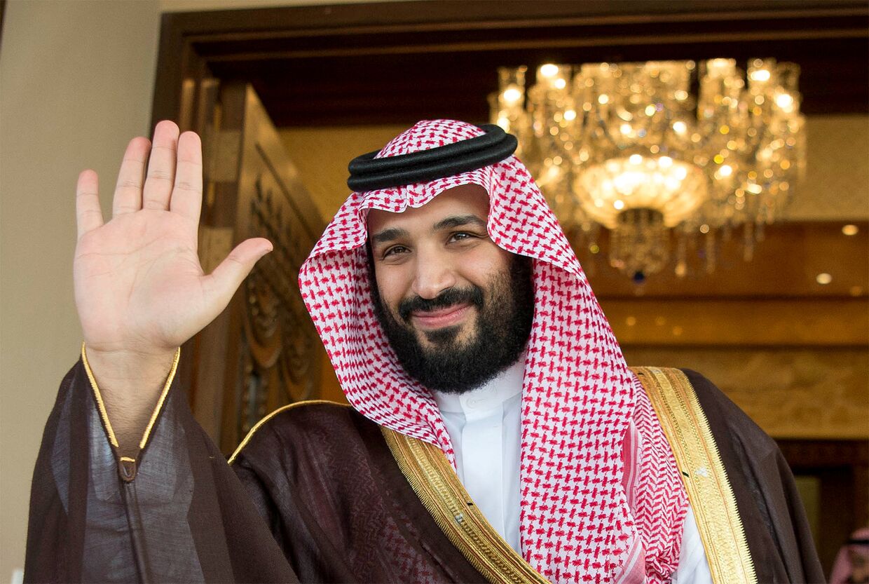 Заместитель наследного принца Саудовской Аравии Мухаммед бин Салман в в Эр-Рияде, Саудовская Аравия