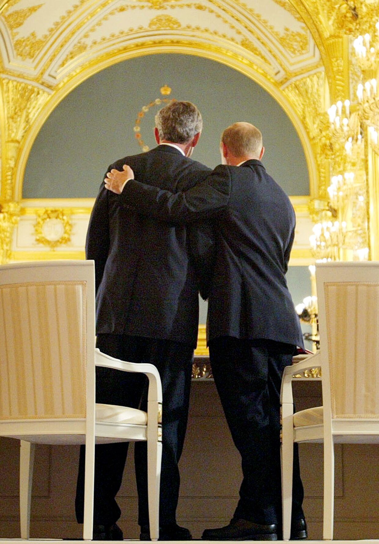 Президент России Владимир Путин и президент США Джордж Буш