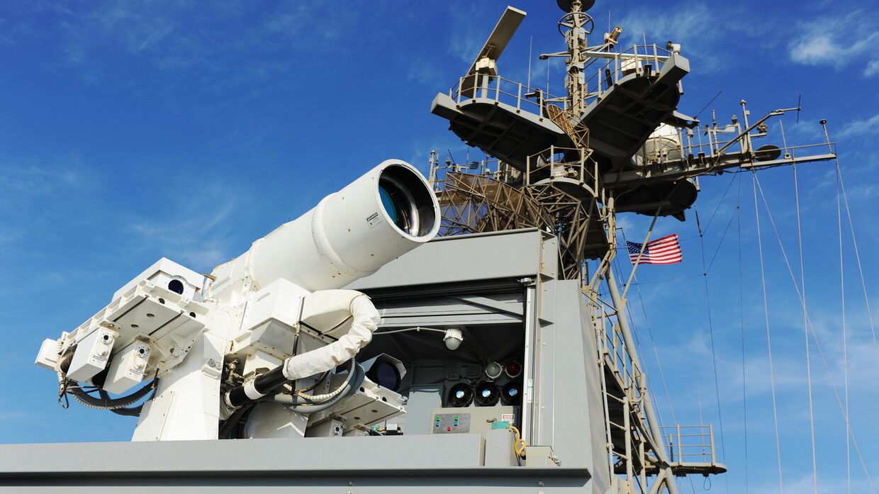 Боевая лазерная система на борту корабля «Понс»