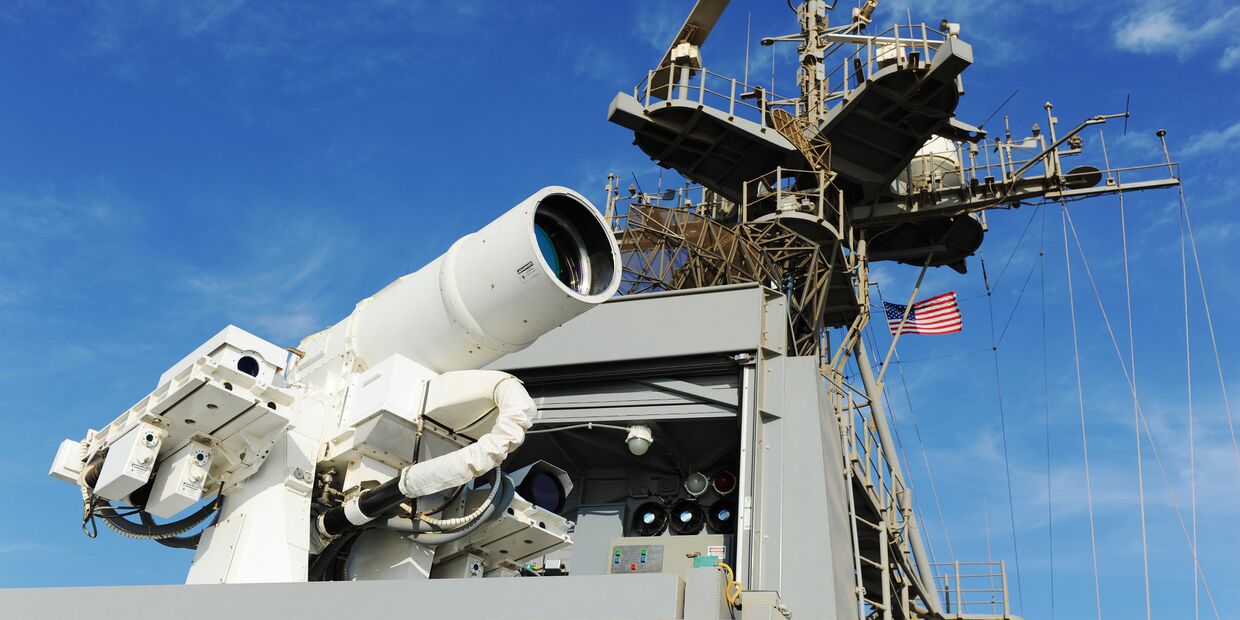 Боевая лазерная система на борту корабля «Понс»