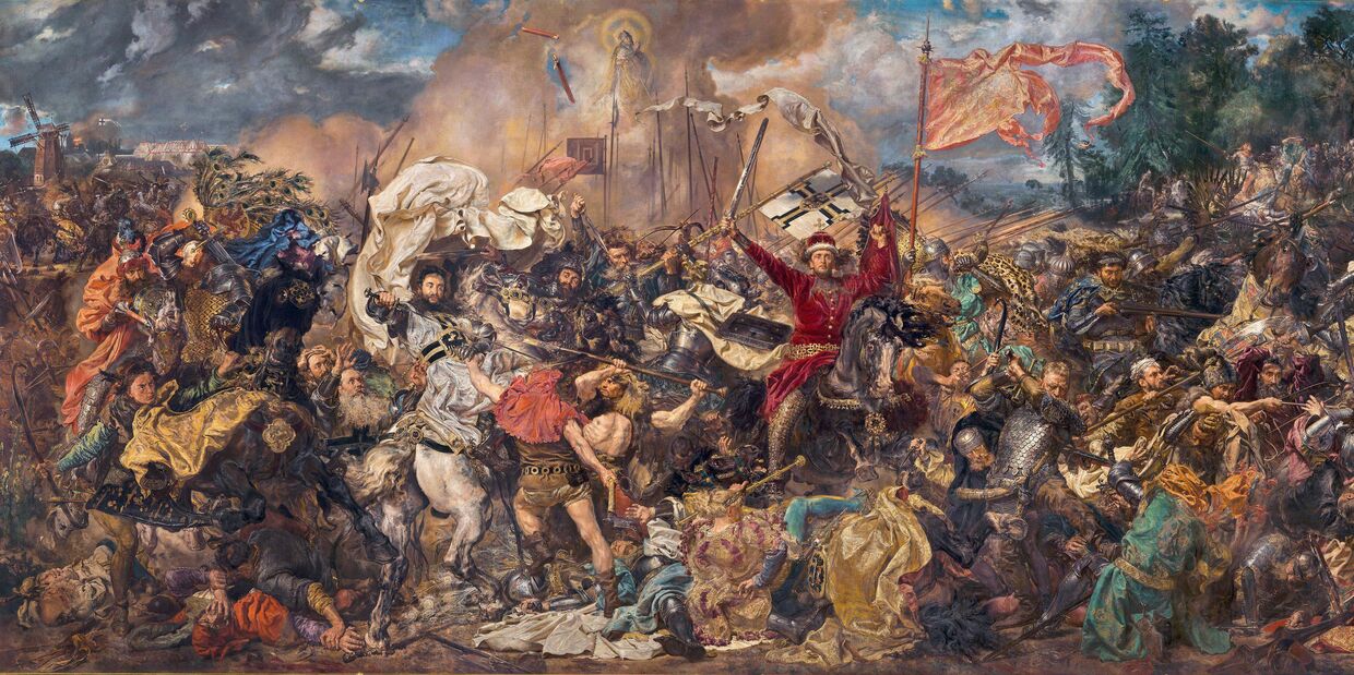 Ян Матейко. «Грюнвальдская битва», 1878 Ян Матейко. «Грюнвальдская битва», 1878