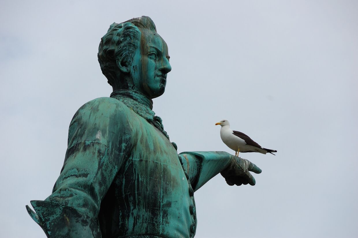 Памятник Карлу XII в Стокгольме, Швеция
