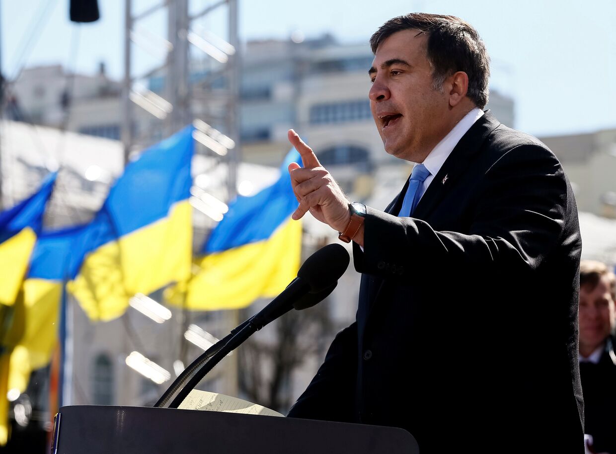 Бывший президент Грузии и бывший губернатор Одессы Михаил Саакашвили