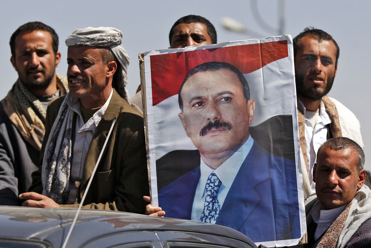 Сторонники президента Йемена Али Абдаллы Салеха