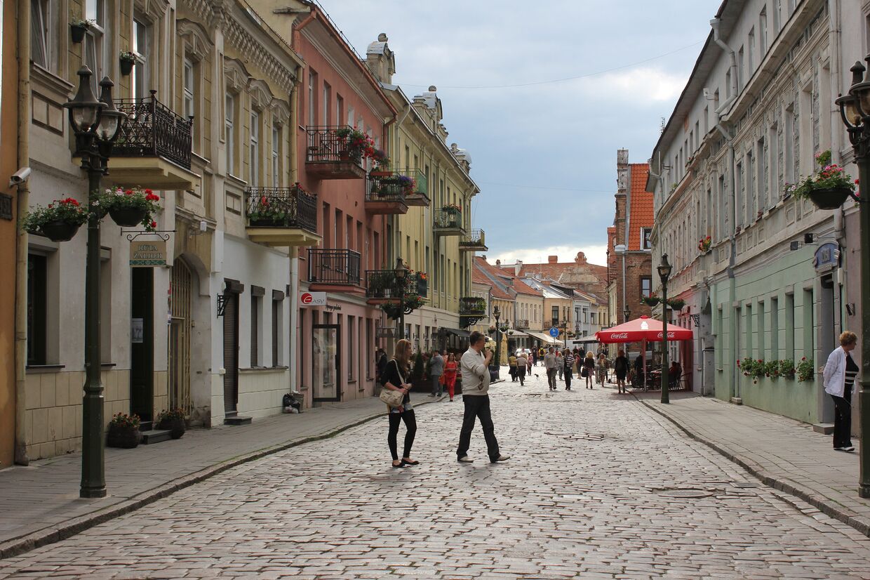 Улица в городе Каунас, Литва